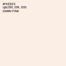#FAEEE5 - Dawn Pink Color Image